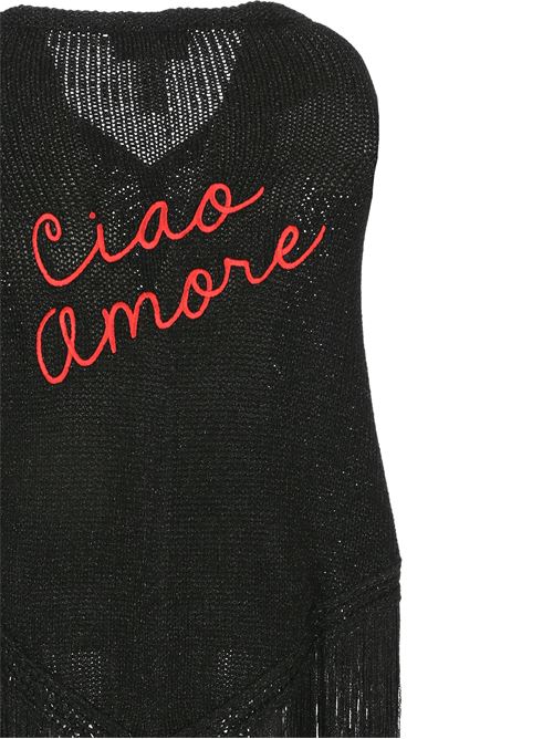 Black knitted  lurex top Giada Benincasa | 070902